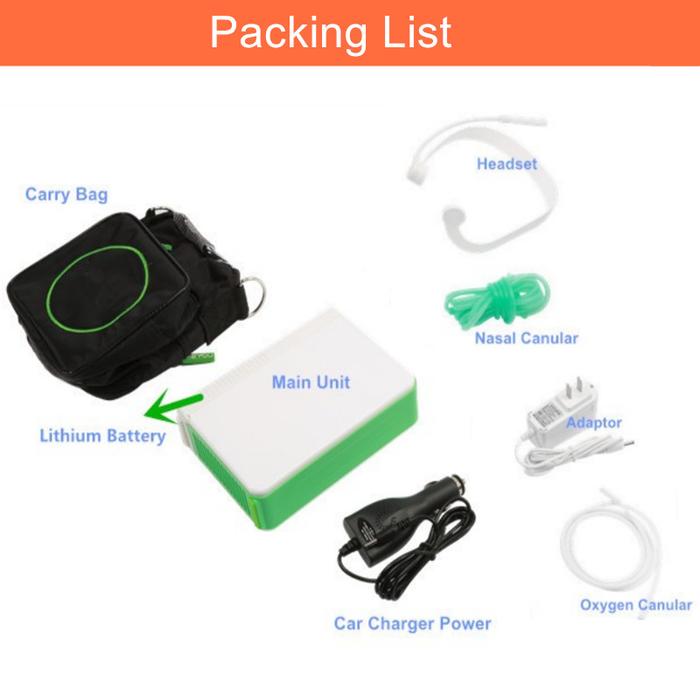 Lithium/Li Battery Concentrator DC12V Portable Travel Car O2