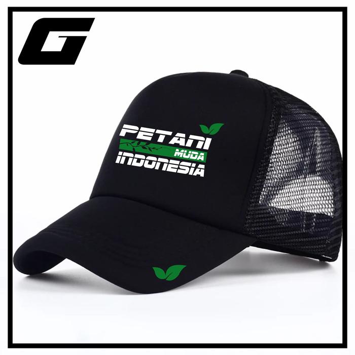 TOPI PETANI MUDA INDONESIA / TOPI JARING PETANI MUDA / TOPI TRUCKER PETANI MUDA BISA COD