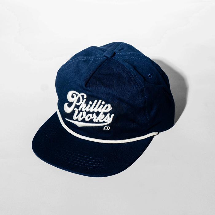 Ocean Line Hat Blue and White Phillip Works