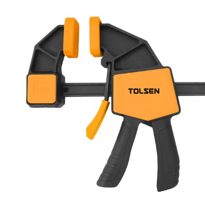 Klem F Clamp Alat Penjepit Kayu 6" 12" 18" Inch / Quick Clamp / Klem Quick Ratchet Bar Clamp Tolsen