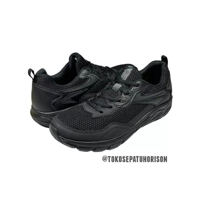 U♫1J RUNNING SHOES - SPOTEC NEURO FULL BLACK - SEPATU SEKOLAH UNISEX C☛UH