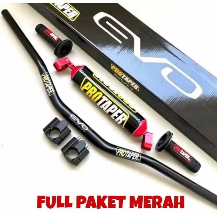stang fatbar protaper evo paketan riser handgrip busa klx crf vixion nmax dll