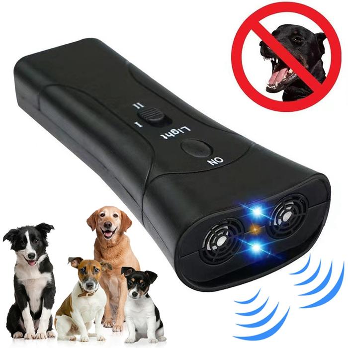 3 In 1 Dog Repeller  Anti Barking Dog Repeller Led Ultrasonic Dog