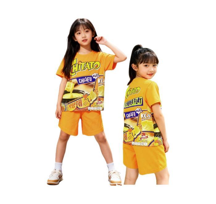 Paket Setelan Isi 3 Untuk Cewek & Cowok Motif Limited Edition Chitato + Indomie + Oreo Terbaru !!!