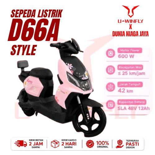 SEPEDA LISTRIK UWINFLY D66A Style BERGARANSI RESMI UWINFLY