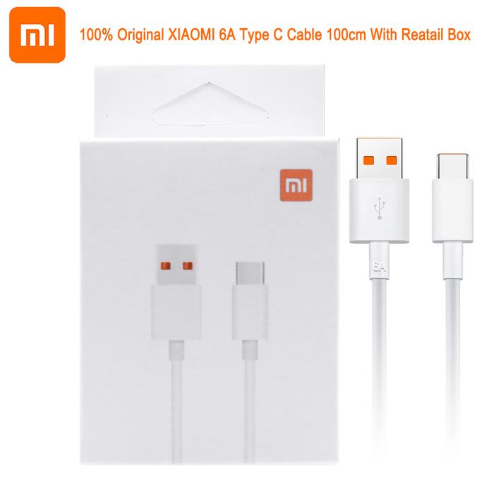 Original For Mi 6A Type C Cable Charger Turbo Fast Charging For Mi 12
