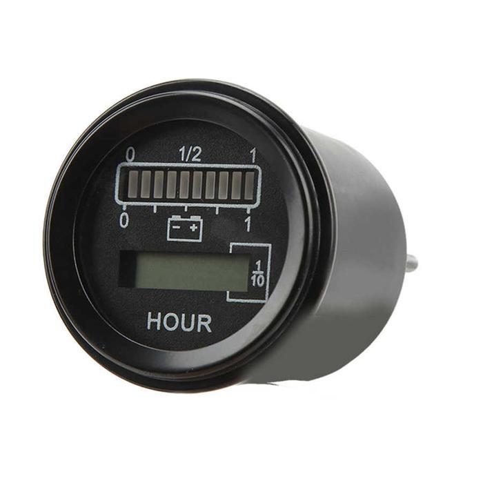 Indikator Baterai LED 10 Level Indikator Baterai Bundar 24V Mobil