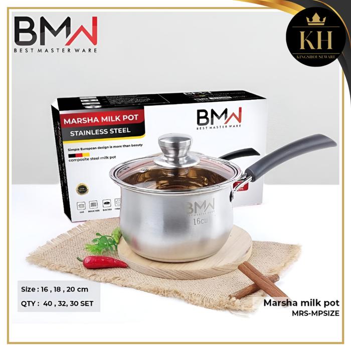 KH- Milk Pot panci susu panci mie panci Gagang stainless Induksi 20cm Tebal