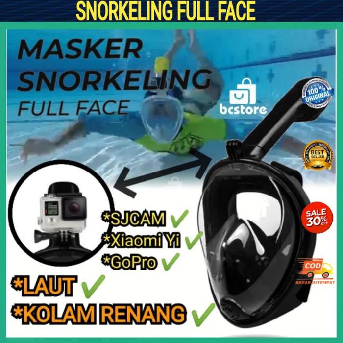 Full Face Snorkeling Mask | Masker Renang untuk Snorkeling di Laut