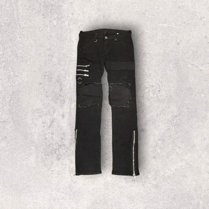 Sexy Dynamite London (SDL) Patchwork Multizip Black Denim Original