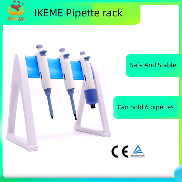 Rak Pipet Laboratorium Segitiga Plastik Linier Berdiri Memegang