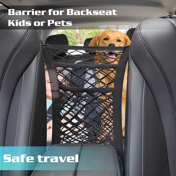Primal Vastsee Pagar Pembatas Anjing Mobil Elastic Mesh Fence Pet 3 Layer - YG05