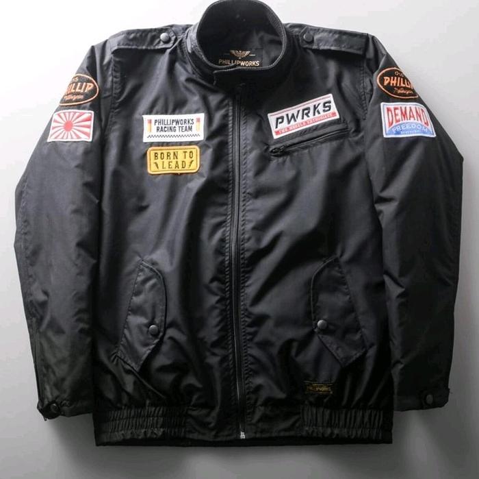 PHILLIP WORKS KAMIKAZE 2.0 BLACK JACKET | JACKET BOMBER PRIA | KAMIKAZE BLACK | ORIGINAL PW