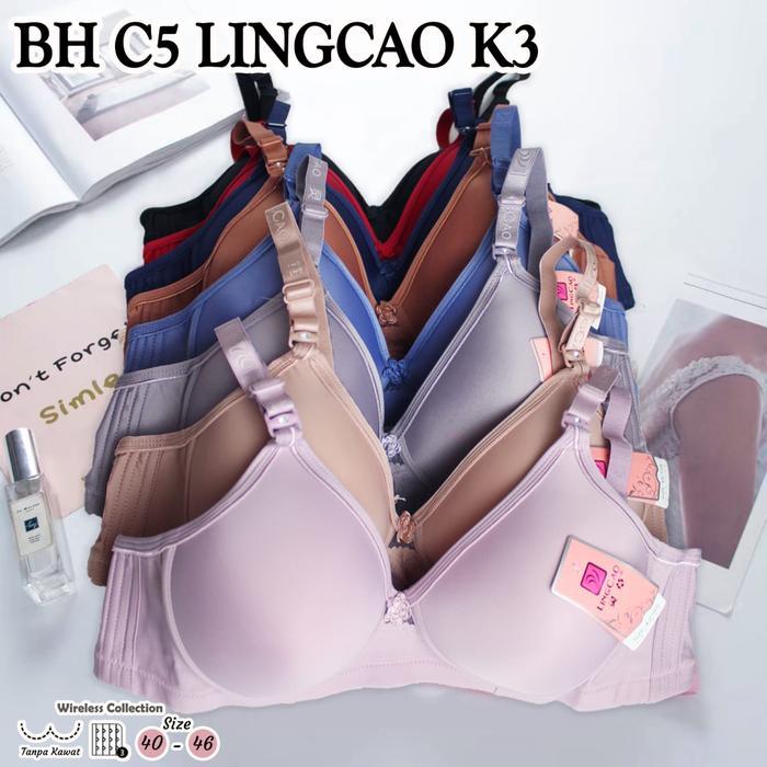 NEW PROMO PAKET ISI 3 DAN 6 PCS BH BRA JUMBO LINGCAO CUP C PAKAIAN DALAM BRA PUSH UP TANPA KAWAT