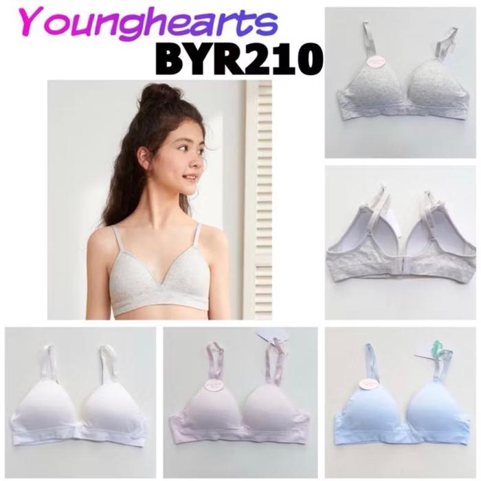 ￼BYR210 miniset anak remaja young hearts step 3 training bra kaos modal dengan kait 32A 34A 36A