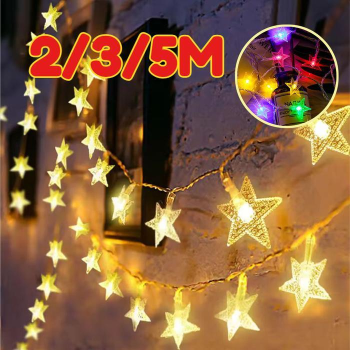Lampu Tumblr Bintang Lampu Twinkle Light LED Lampu Hias Gantung Lampu Bintang Rainbow Hias