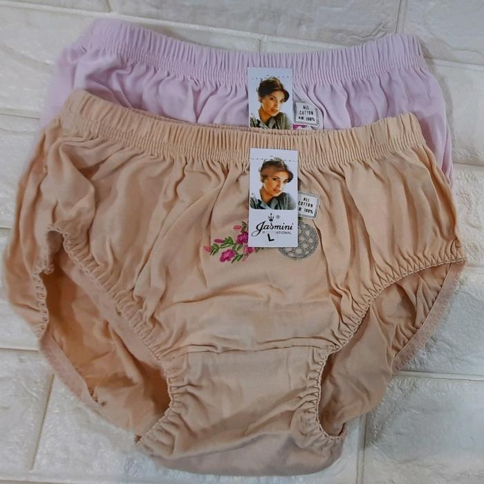 Cd celana dalam wanita katun merk Jasmini 6pcs Katun Bunga
