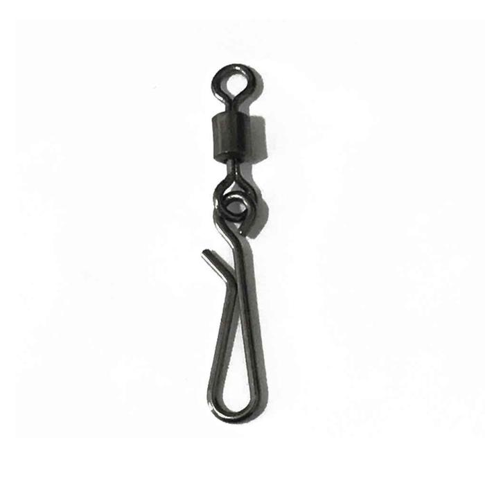 Terlaris, 100pcs Fishing Swivels Rolling Swivel Interlock Snap Size 8