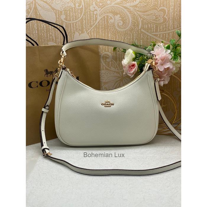 COACH Teri Hobo Shoulder Bag In White Signature