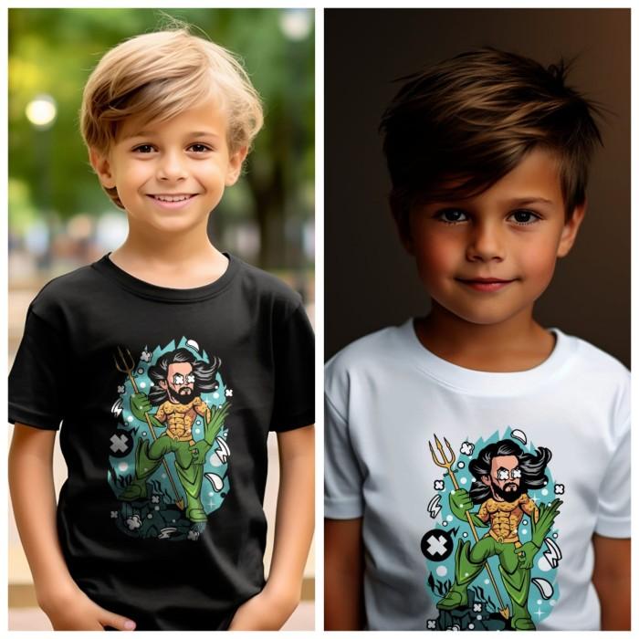 Kaos Anak Super Hero Laki Laki dan Perempuan Marvel Batman Superman Aquaman Hulk Robocop wolverine S
