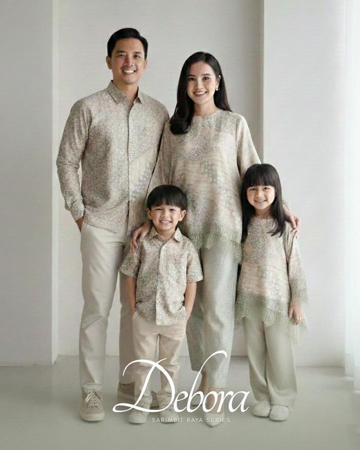 AIRA BATIK - Debora Sarimbit Series Lebaran Family Set Raya Modern Premium