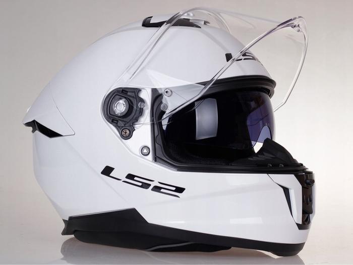 Helm Ls2 Ff808 Stream 2 Ii Solid Gloss White Terbaru
