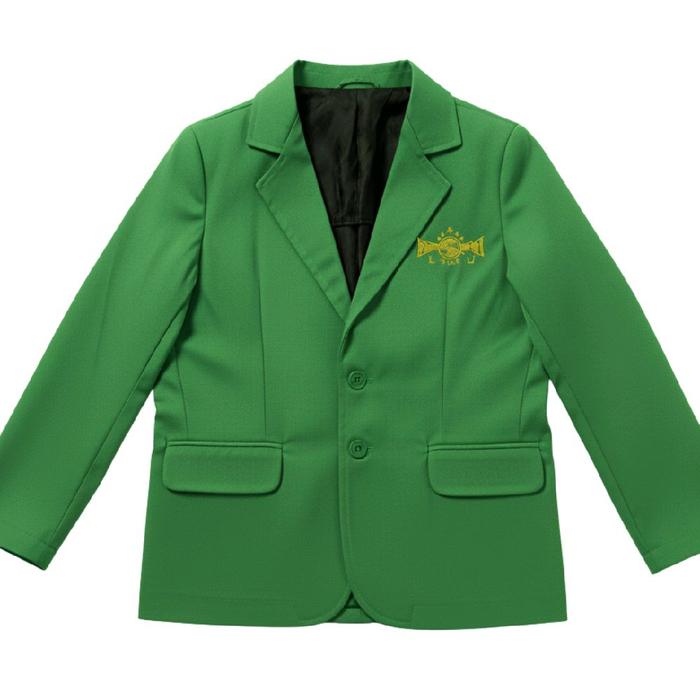 Jas Almamater NU Pria & Wanita Bahan American Drill Logo di Dada Kancing Depan 2 pcs & Lengan 3 pcs 