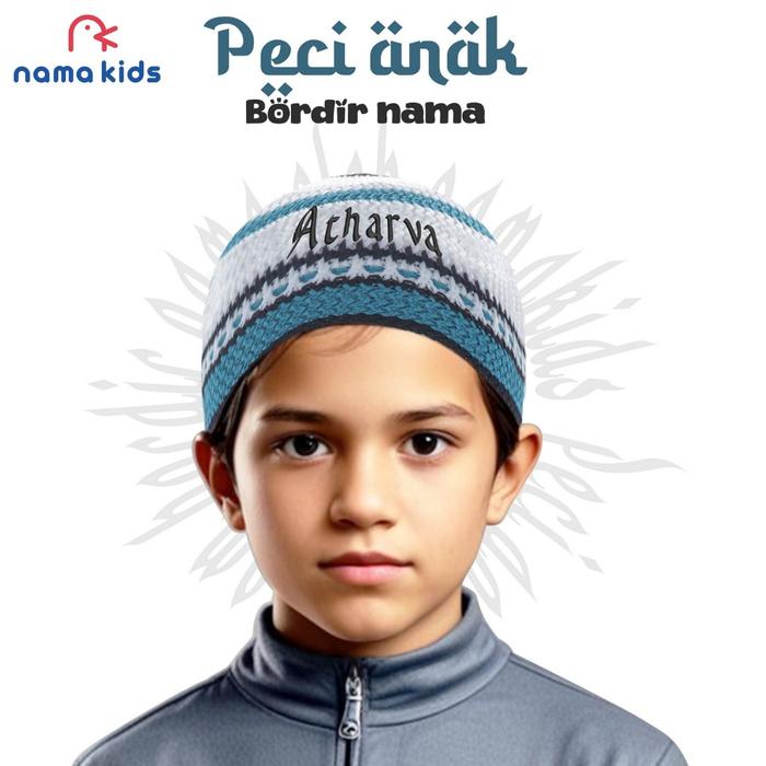 PECI ANAK BORDIR NAMA PECI CUSTOM BORDIR NAMA PECI BAYI BORDIR NAMA PECI BAYI PECI DEWASA BORDIR