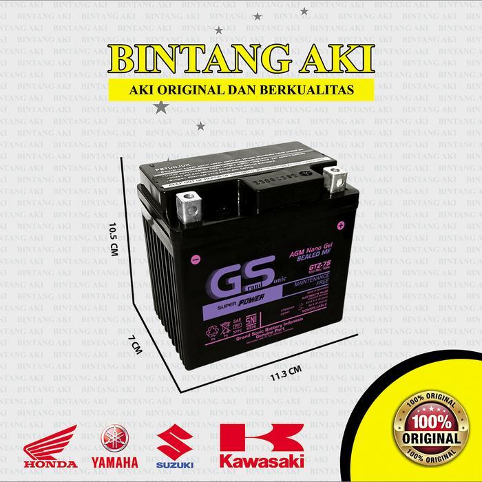Aki Vario 125 Vario 150 Vario 160 Gtz7S 7Ah Accu Kering Motor Motorcycle Terlaris