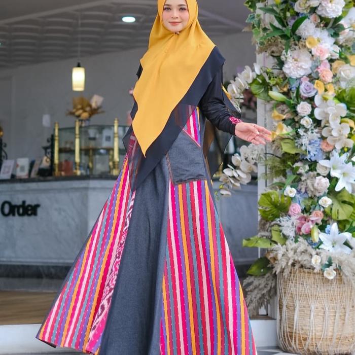 Erica NEW set syari Yellow Ory brand by viendra syari