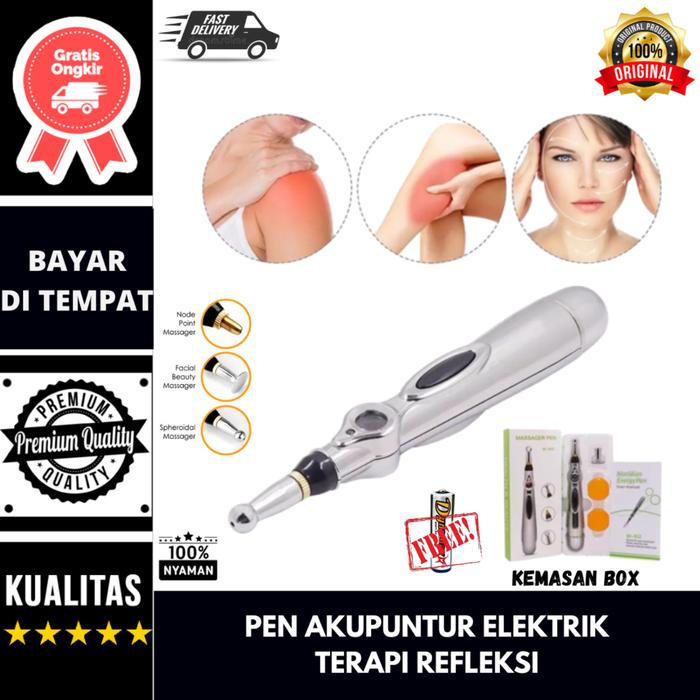 Electric Acupunture Pen Alat Terapi Akupuntur Kesehatan Massager Pen DF-618 Original Meridian Energy