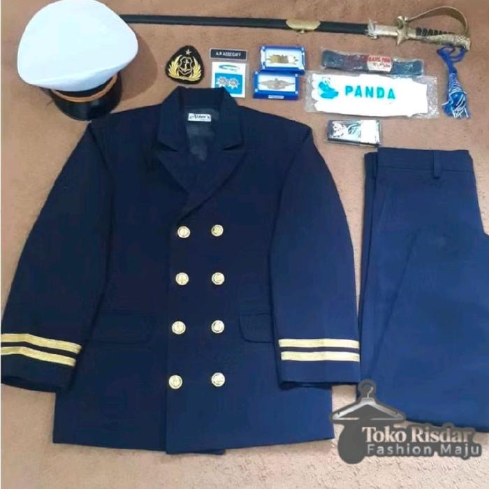 PREMIUM JAS PELAUT HIGH QUALITY - NAVY BLUE | Jas PDU Taruna & Wanita | Seragam Pelayaran & TNI AL |