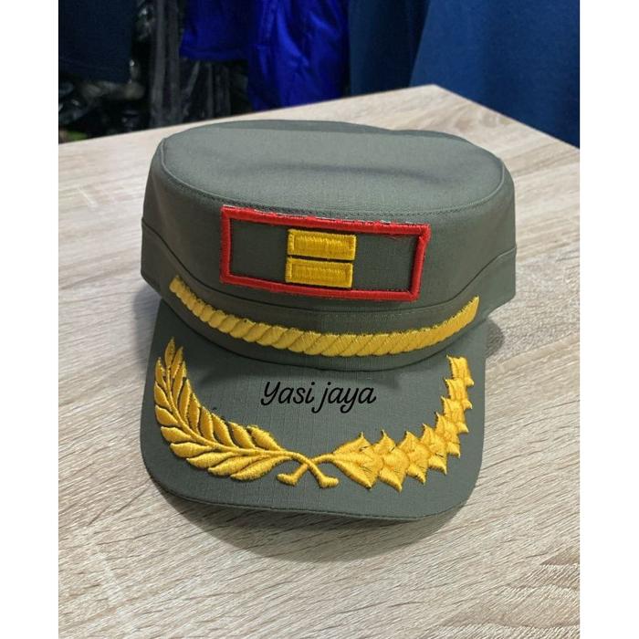 TerLaris TOPI PDL KOMANDO SATPOL PP | GOL-3B | BAHAN DASAR ASLI SATPOL PP RIPSTOK KOTAK" FREE BORDIR