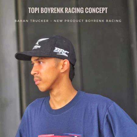 TOPI BOYRENK BAHAN BASEBALL BASE BALL & TRUCKER JARING - MERCHANDISE BOYRENK RACING CONCEPT