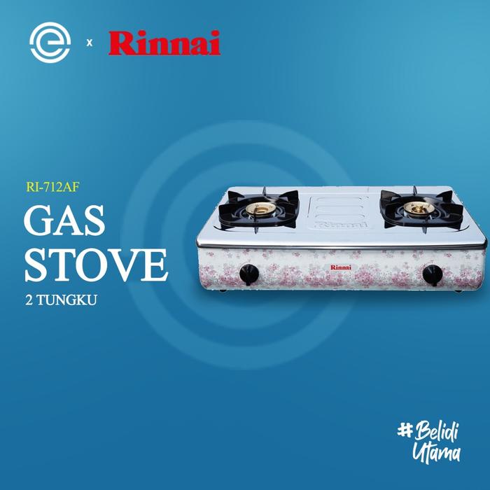 RINNAI Kompor Gas Stainless 2 Tungku RI-712AF
