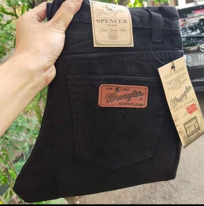 DISKON Jeans Pria Kekinian Celana Jeans Standar Wrangler Original Celana Jeans Pria Bahan Denim Terb