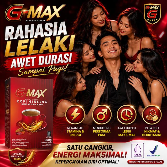 KOPI G-MAX Minuman KOPI STAMINA PRIA TAHAN LAMA BPOM BISA ECER