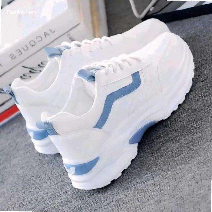DIS-Sepatu Wanita Kasual Sneakers Gaya Korea COEK SW-48 - Biru, 37