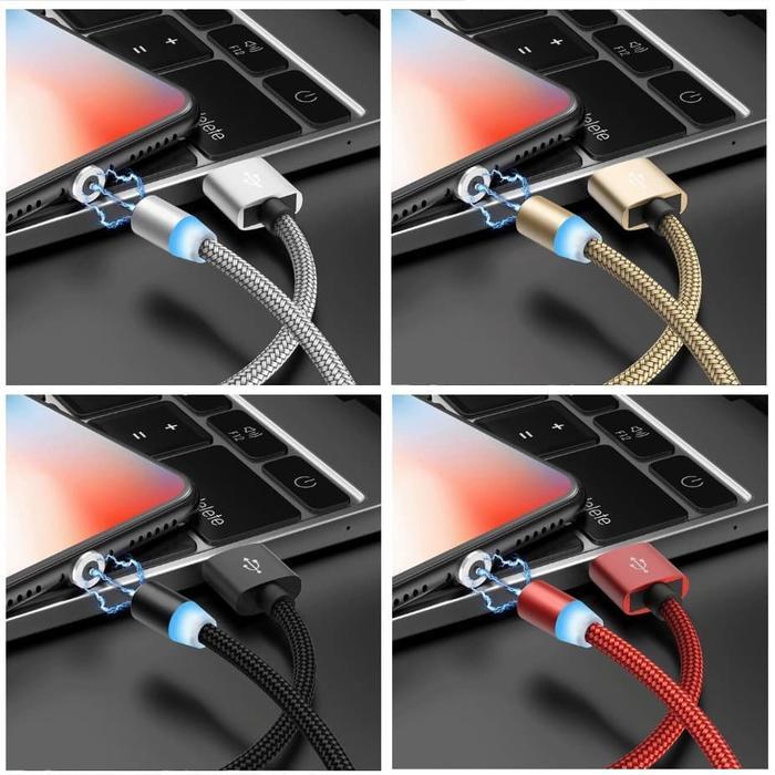 IPHONE IOS+KABEL CAS MAGNET-CABLE CHARGER MAGNETIC FAST CABLE 3A
