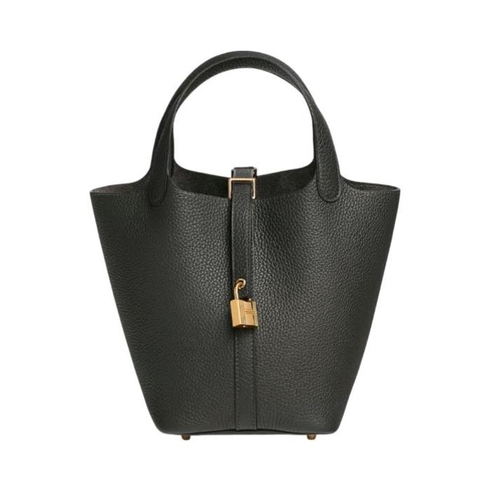 Hermes picotin 18 dark bronze taurillon Clemence ghe