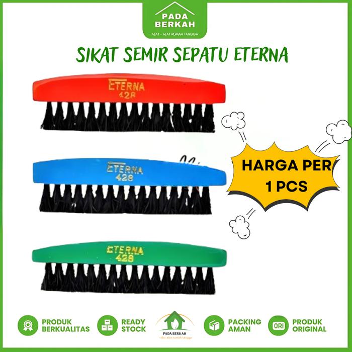 Sikat Semir Sepatu Eterna 428 Sikat Ijuk Hitam Merk Eterna SIkat Cuci Shoes HARGA PER 1 PCS
