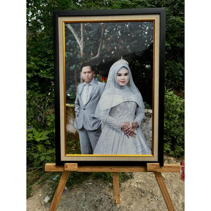 TERLARIS Cetak Foto Bingkai Double Frame Minimalis + Foto Ukuran 40X60 CM (20R) READY
