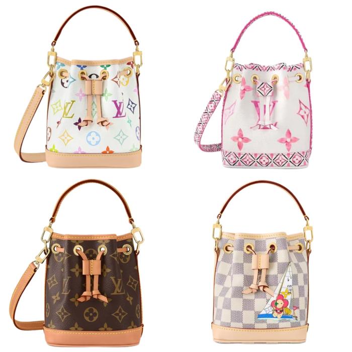 Louis Vuitton x Takashi Murakami Nano Noe Multicolor White / Pink / Monogram / Dragon Fruit Pink