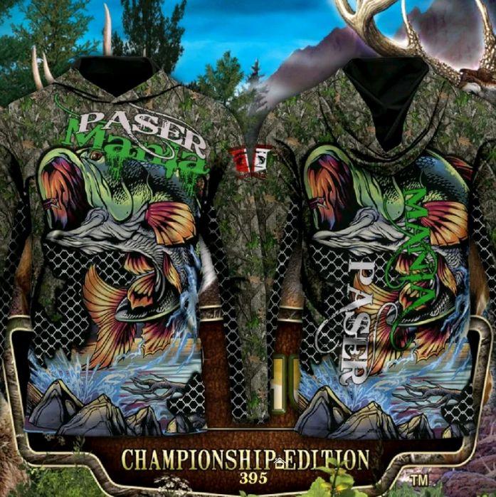 baju Hoodie Paser mania pemburu ikan liat dengan desain buruanmu
