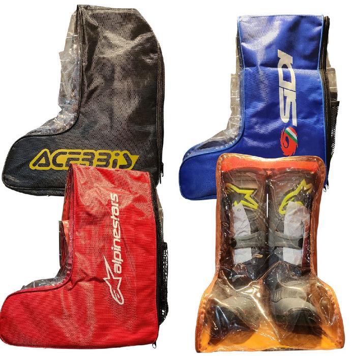 Tas Spatu Trail Boot Sepatu Trail Trabas Adventure Motorcross Dengan Desain Alpinestars dan Acerbis 