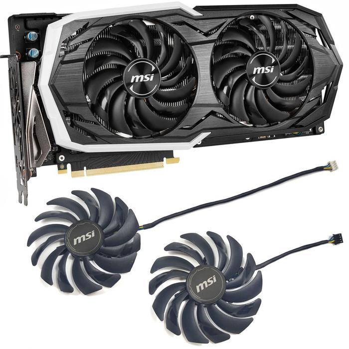 NEW 95MM PLD10010B12HH RTX 2070 ARMOR GPU Fan,For MSI GeForce RTX 2070 Armor、RTX 2070 Super Armor OC
