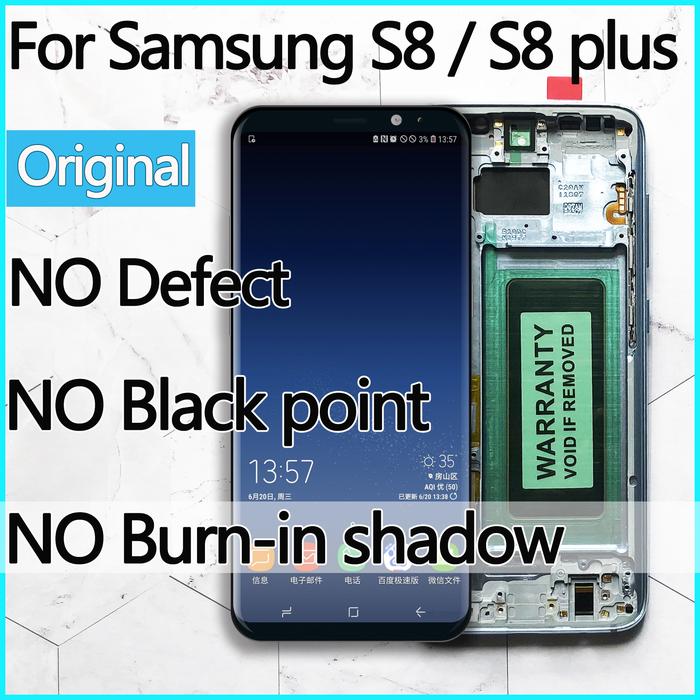 AAA ORIGINAL SUPER AMOLED S8 LCD with frame for SAMSUNG Galaxy S8