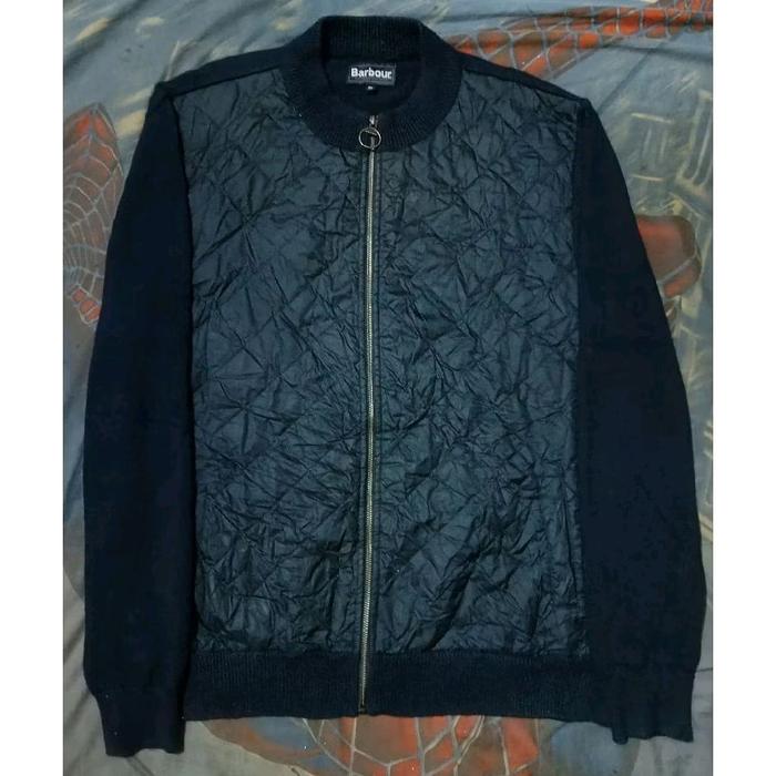 Jaket Bomber Casual Diamond Barbour Black Second