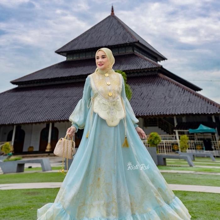 Gamis Eles Lina Sukijo Syari Sracft Premium E.L.E.S