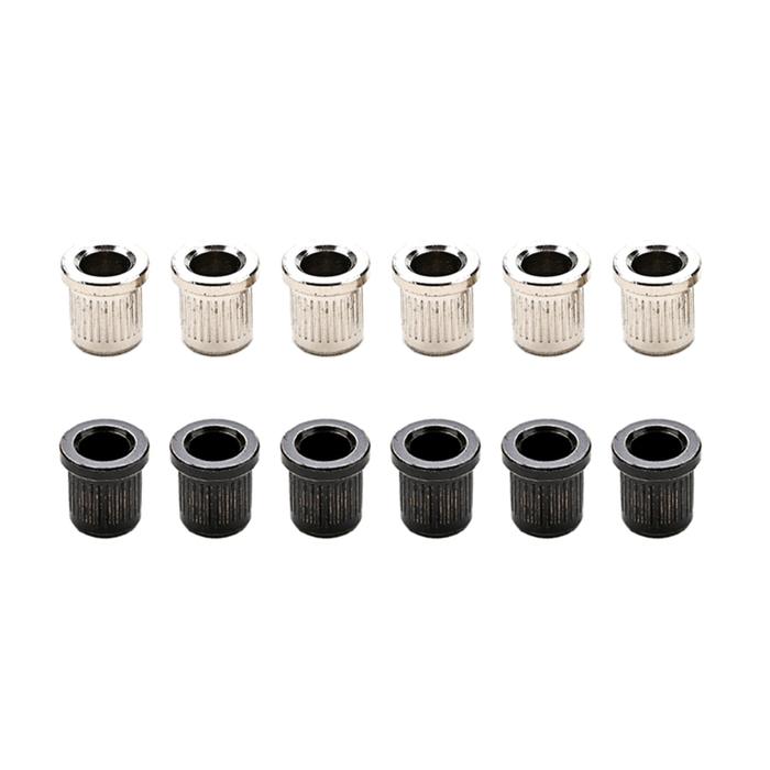6 Pcs Guitar Bass Through Body String Ferrules Top Mounting String Ferrules for Electric Guitar Repl